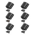 6pcs Toggle Catch Lock 1 X 0 8 Hasp Latch Mini Clasp With Mounting Screws For Jewelry Box Gift Wooden Cabinet Dark Black 