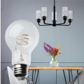 Satco 6w Led A19 Light Bulb 2700k Warm White 500 Lumens Clear Glass E26 Medium Base Dimmable 360 Degree Beam Enclosed Fixture 