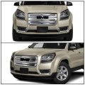 Grille Overlay For 2013-2016 Gmc Acadia Sl Sle Slt Denali Style Chrome Abs Front Bumper Cover Hood Mesh Guard Tape On By Ikon 