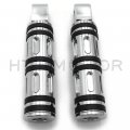 Httmt Mt216-099 Pa005x2 Chrome Edge Footpeg Compatible With 10-16 Vt1300 95-99 Shadow 1100 96-04 750 Magna