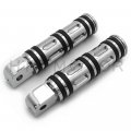 Httmt Mt216-099 Pa005x2 Chrome Edge Footpeg Compatible With 10-16 Vt1300 95-99 Shadow 1100 96-04 750 Magna