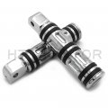 Httmt Mt216-099 Pa005x2 Chrome Edge Footpeg Compatible With 10-16 Vt1300 95-99 Shadow 1100 96-04 750 Magna
