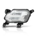 Led Daytime Running Lamp Front Fog Light With Bulbs For Kia Sorento 2021 2022 Passenger Right Side Clear Lens Chrome Housing 