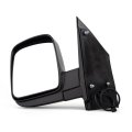Door Mirror For Gmc Savana 3500 2003 2004 2005 2006 2007 Driver Side Power Glass Heated Manual Folding Textured Black Standard 