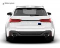 Police Chrome Auto Emblem Blue Line Black