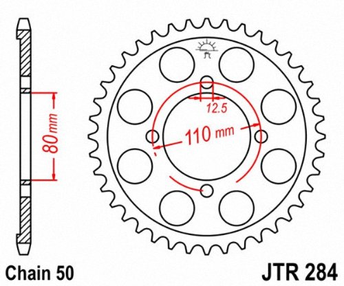Jtr284 39 39t Steel Rear Sprocket C49 High Carbon Heat Treated And Hand Finished Natural Color