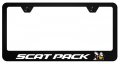 Au-tomotive Gold Inc Officially Licensed Uv Print Logo On Black Polycarbonate License Plate Frame For Scat Pack