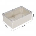 Uxcell 240x160x90mm 9 45x6 3x3 54inch Wateproof Electronic Abs Plastic Diy Junction Project Box Enclosure Case Outdoor Indoor