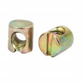 Uxcell 40pcs M6x11mm Barrel Bolt Cross Dowel Slotted Furniture Nut For Beds Chairs