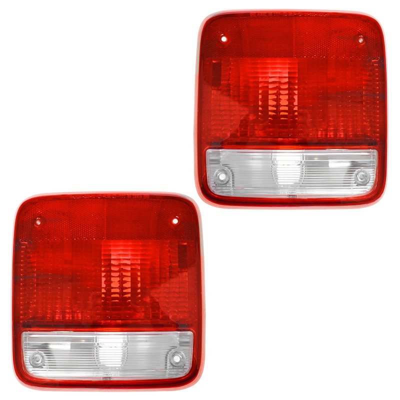 1a Auto Taillights Lamps Taillamps Pair Set Rear Brake For 85-96 Chevy Gmc Van Full Size