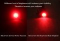 2- Autosmart Flush Mount Round Led Stop Turn Tail Lights For Truck Trailer Red