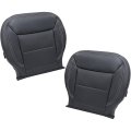 Secos Driver Passenger Leather Bottom Replacement Seat Cover Black For Ford Explorer 2020 2021 2022 2023 2024 