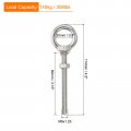 Uxcell M8x80 5 16 X3 15 Stainless Steel Eye Bolts Threaded Screw Eyebolt Shoulder Ring With Nuts Washers For Lifting Hanging 2