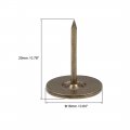 Uxcell Upholstery Nails Tacks 16mmx20mm Flat Head Furniture Bronze Tone For Sofa Headboards 40 Pcs