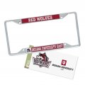 Indiana University East Metal License Plate Frame And Sticker For Front Or Back Of Car Officially Licensed Sticker Combo Mascot 