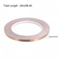Uxcell Single-sided Conductive Tape Copper Foil Adhesive 6mm X 30m 98 4ft For Guitar Emi Shielding Crafts Electrical Repairs