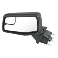 Left Driver Side Mirror For 2019-2025 Chevy Silverado 1500 Black Power Glass Manual Folding Non-heated Without Turn Signal 