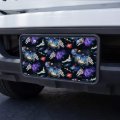 Astronaut Space Earth Moon Solar System Pattern Novelty Metal Vanity Tag License Plate
