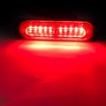 Sidaqi 4pcs Sync Feature Red 10-led Surface Mount Emergency Warning Strobe Lights For Vehicle Truck 12-24v Led Mini Grille Head
