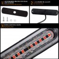 Sidaqi 4pcs Sync Feature Red 10-led Surface Mount Emergency Warning Strobe Lights For Vehicle Truck 12-24v Led Mini Grille Head