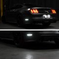Vipmotoz Full White Led Smoke Lens Rear Side Marker Light Parking Lamp For 2015-2023 Ford Mustang S550 Driver Passenger
