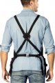 Under Ny Sky Tool Apron 20 Pockets And Slots Cross-back Heavy-duty Waxed Canvas Woodwork Garden Shop Black 