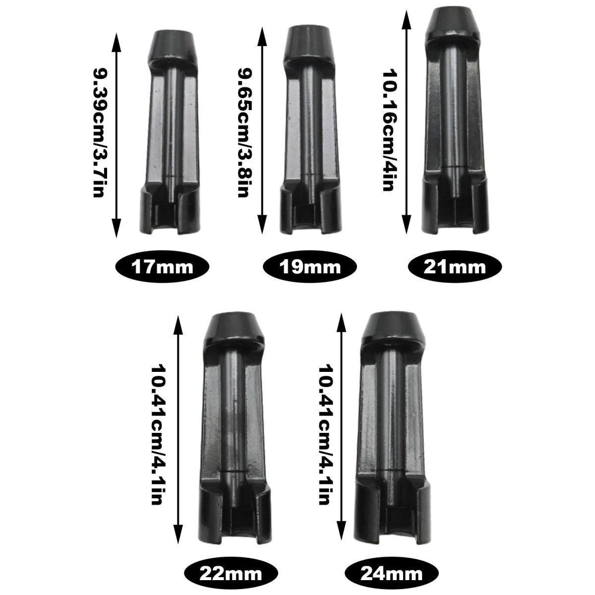 5 Pcs 12090 Fuel Line Socket Set 17 Mm 19 21 22 24 Injection Flare Nut For The Of Engine