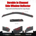 Ikon Motorsports In Channel Window Visors For 2004-2014 Ford F150 Extended Cab Slim Style Acrylic Smoke Rain Guards Side Wind