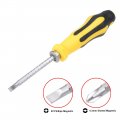 Uxcell 2 In 1 Adjustable-length Screwdriver Ph2 Phillips 6 3mm Slotted Magnetic Dual End Screw Driver