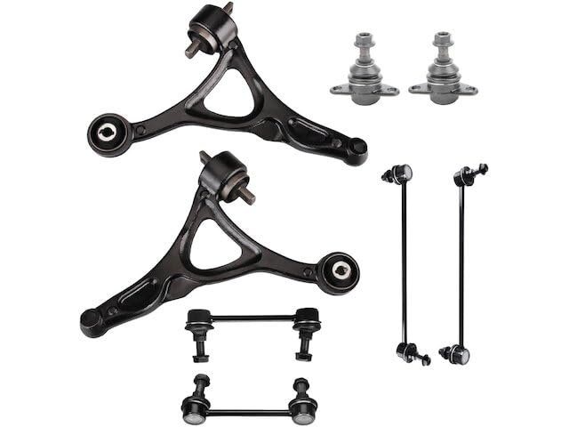 Front Lower Control Arm Ball Joint Tie Rod End And Sway Bar Link Kit 8-piece For 2003-2011 Volvo Xc90 Sport Utility 4-door