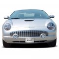 Ipick Image Made For Ford Thunderbird 3d Dark Gray Logo On Mirror Chrome Stainless Steel License Plate