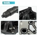 X Autohaux Car Engine Oil Cooler Housing With Gasket Assembly For Mercedes-benz C250 2012-2015 Slk250 2711801410