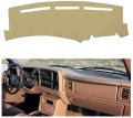 Iggee Custom Premium Carpet Dash Cover Compatible For 2000-2006 Chevy Silverado Beige 