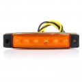 Ocpty 6led Side Marker Light 5pcs Yellow White Trailer Lamp Stop Turn Tail Fit For Boats Van Truck Pickups 12v Waterproof