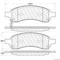 103 11691 Ceramic Rear Disc Brake Pads For Suv 
