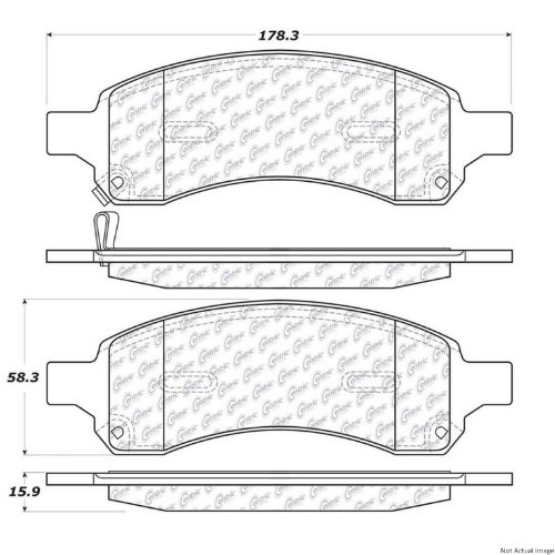 103 11691 Ceramic Rear Disc Brake Pads For Suv