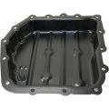 Transmission Pan For Dodge Caravan And Grand 1989 To 2002 Black Steel With Drain Plug 15 Bolt Hole 12 In By 5 