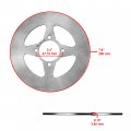 Caltric Rear Right Brake Disc With Pads And Bolts Compatible Yamaha 5tg-2582w-00-00