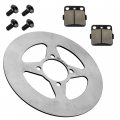 Caltric Rear Right Brake Disc With Pads And Bolts Compatible Yamaha 5tg-2582w-00-00