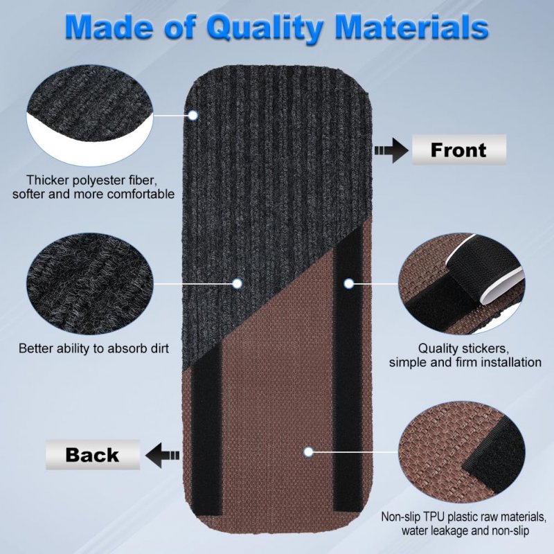 Waterwich Rv Step Covers 4 Pack Stair Rug For Mobile Home Camper Trailers 19 5 X 7 5a