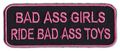 Motorcycle Biker Jacket Or Vest Patch Bad Ass Girls Ride Toys Female Lady 