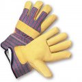 West Chester 5555 Premium Grain Pigskin Leather Palm Gloves A Pack Of 12 Tan Large Work With Thinsulate Lining Knit Wrist 