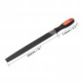 Uxcell 3pcs Second Cutting Grade High Carbon Hardened Steel Flat Mill File W Rubber Hand Grip Handle 10-inch