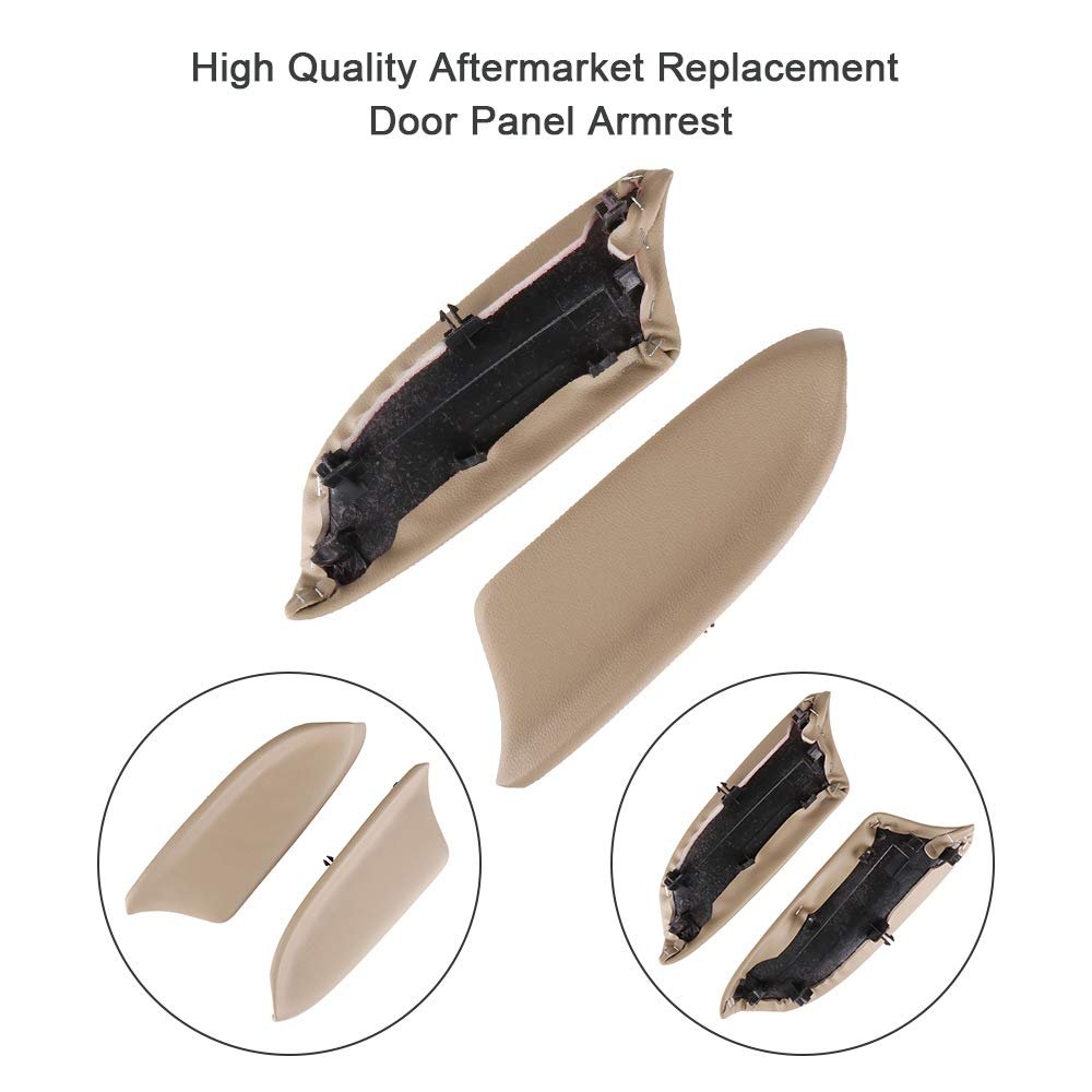 Center Console Cover For 2008-2012 Honda Accord Front Door Panels Armrest Beige