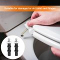 Uxcell 2 Set M6 Toilet Seat Hinges Screws Expanding Rubber Bolt Top Nuts For Mounting Replacement Parts Kit Washer Dia 28mm 1