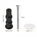 Uxcell 2 Set M6 Toilet Seat Hinges Screws Expanding Rubber Bolt Top Nuts For Mounting Replacement Parts Kit Washer Dia 28mm 1
