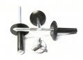Racer S Speed Shop Flat Black 3 16 Large Head Tri-fold Exploding Aluminum Mandrel Pop Rivets 100 Pack 