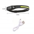 Led Headlamp Flashlight Type C Rechargeablelamps Inductive Switch Headlight Waterproof Adjustable Head Lamp 1200mah Head Light