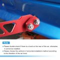 X Autohaux Rear Towing Hook Aluminum Alloy Universal Racing Car Tow Kit Trailer Ring For Auto Red