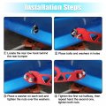X Autohaux Rear Towing Hook Aluminum Alloy Universal Racing Car Tow Kit Trailer Ring For Auto Red